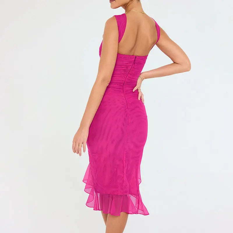 Summer Slim Skinny Sleeveless Dress For Women Fashion Party Club Dresses VogueDarzi