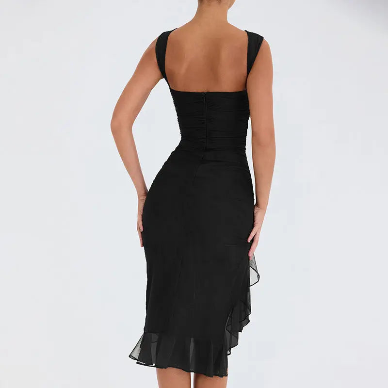 Summer Slim Skinny Sleeveless Dress For Women Fashion Party Club Dresses VogueDarzi
