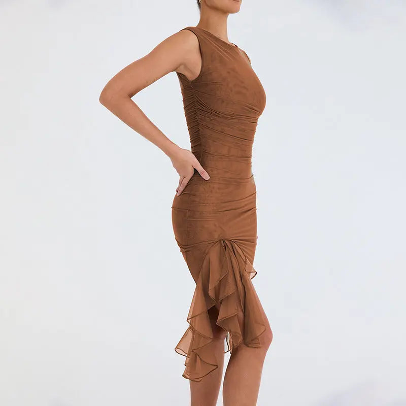 Summer Slim Skinny Sleeveless Dress For Women Fashion Party Club Dresses VogueDarzi