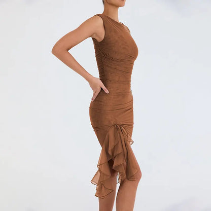 Summer Slim Skinny Sleeveless Dress For Women Fashion Party Club Dresses VogueDarzi