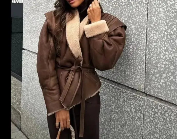 Women's Clothing Suede Jacket VogueDarzi