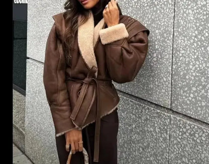 Women's Clothing Suede Jacket VogueDarzi