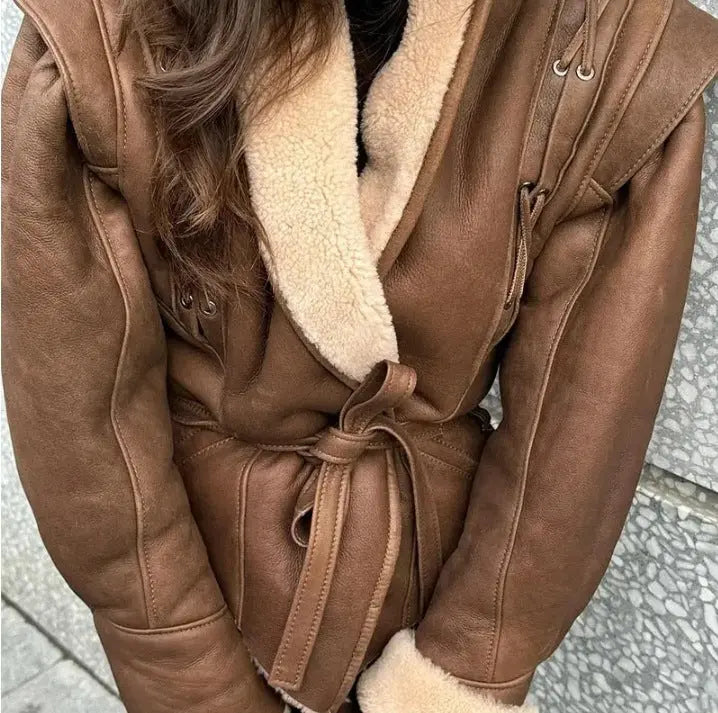 Women's Clothing Suede Jacket VogueDarzi