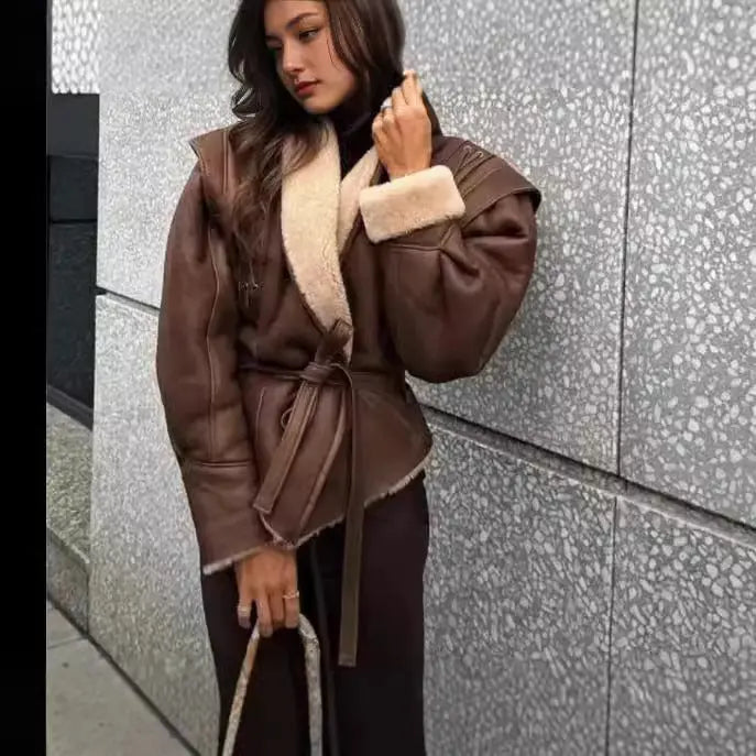 Women's Clothing Suede Jacket VogueDarzi