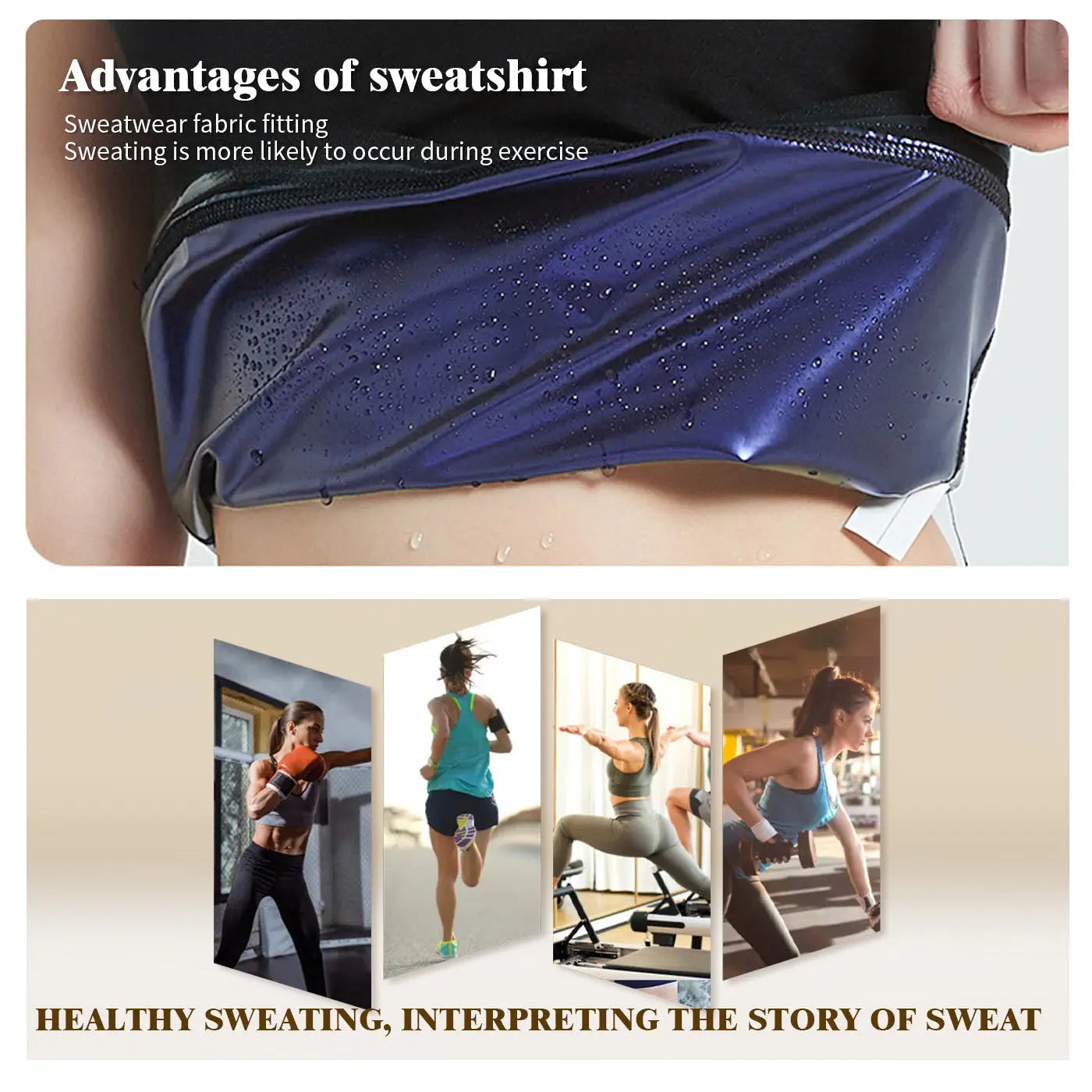 Women's Sweatshirt Yoga Running Exercise Shapewear - VogueDarzi